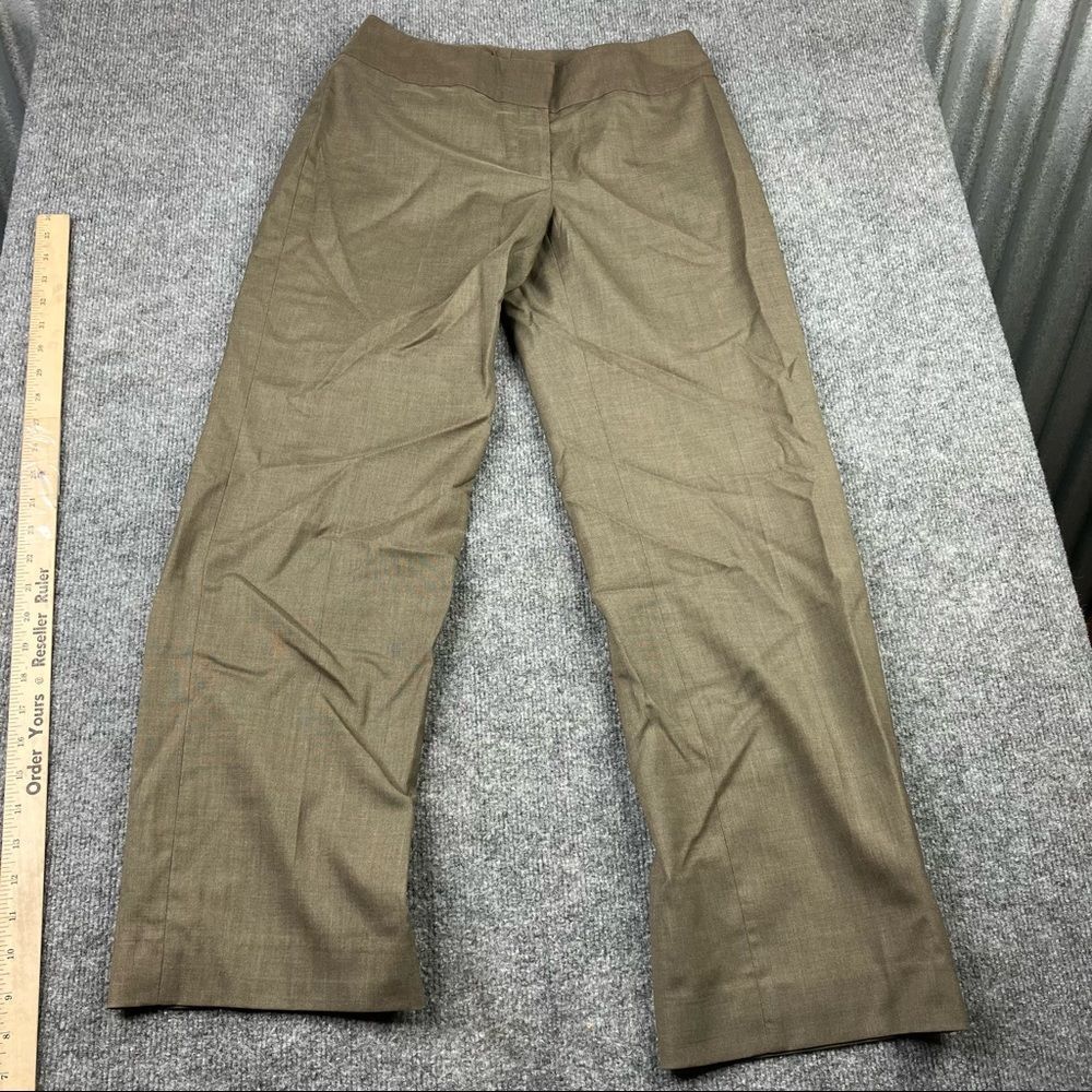 Kasper Sportswear Cropped Jean Trouser Pant Brown olive green Size 2p‎ Petite